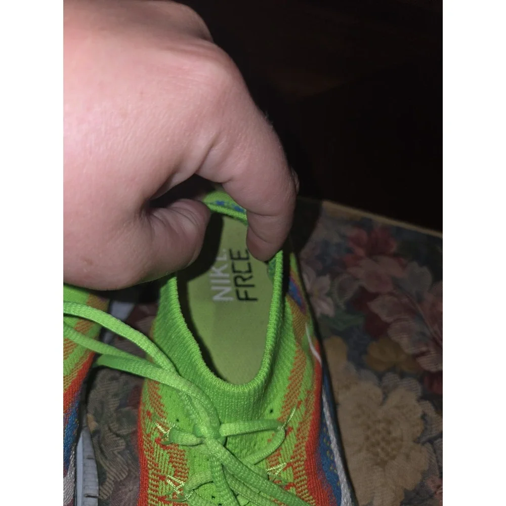 Size 9 - Nike Free Flyknit+ 5.0 Men's Electric Green Running Shoes 615805-316